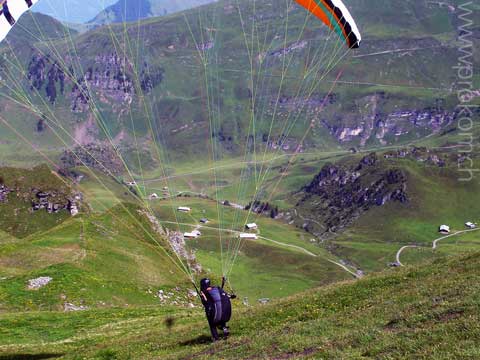 Gleitschirm Fliegen Start