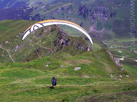 Gleitschirm Fliegen Start