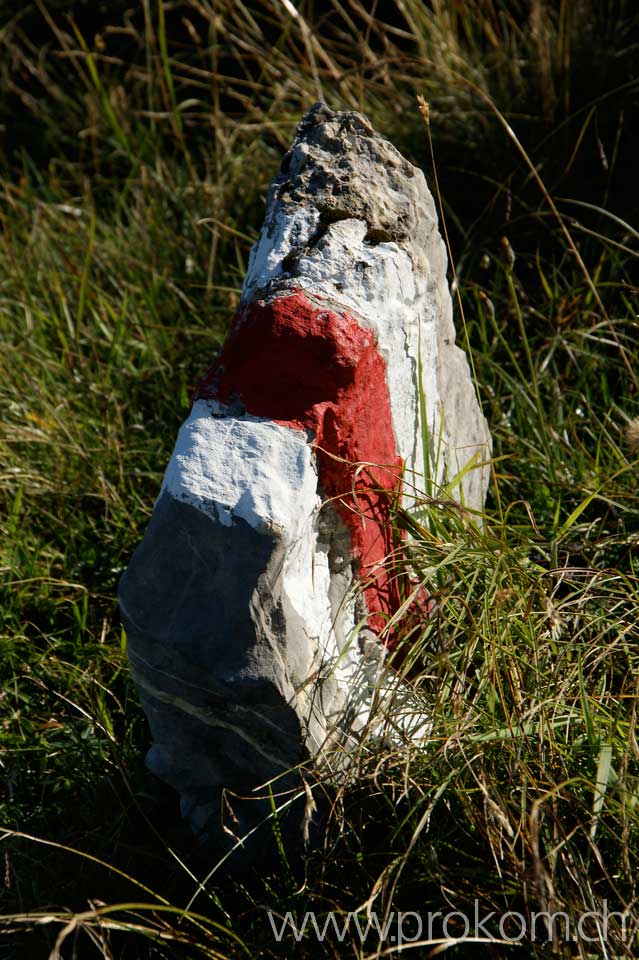 Markierungen der Wanderweg tipptopp.