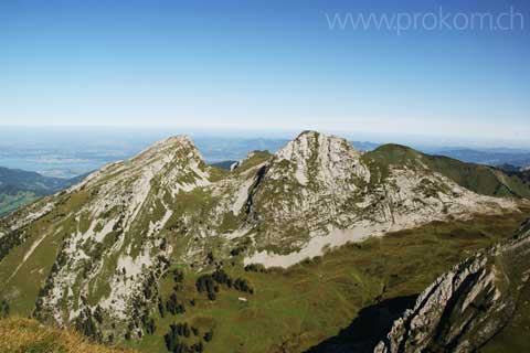 Schiberg, Furgge und Plattenberg vis-à-vis