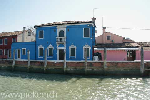 Lagune von Venedig, Burano. Lagoon of Venice. Venezia. Лагуна Венеции, Бурано