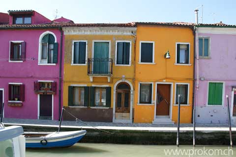 Lagune von Venedig, Burano. Lagoon of Venice. Venezia. Лагуна Венеции, Бурано