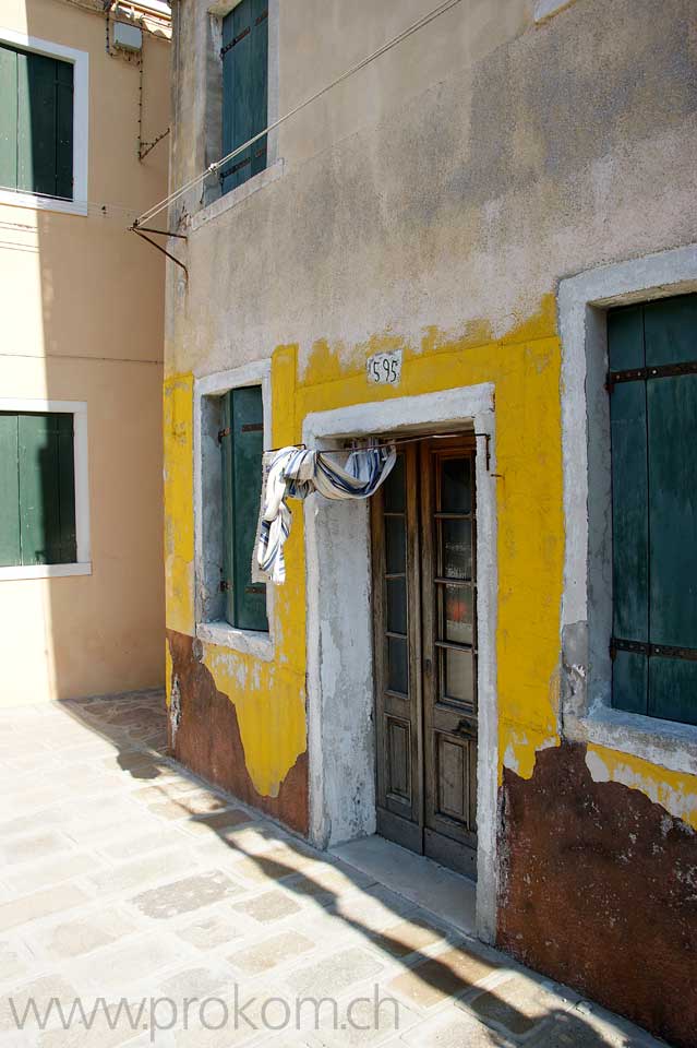 Lagune von Venedig, Burano. Lagoon of Venice. Venezia. Лагуна Венеции, Бурано