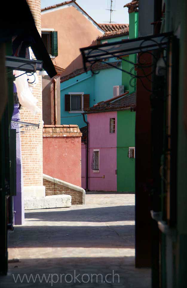 Lagune von Venedig, Burano. Lagoon of Venice. Venezia. Лагуна Венеции, Бурано