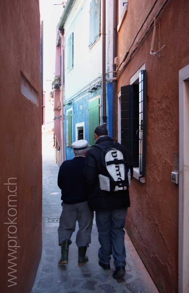 Lagune von Venedig, Burano. Lagoon of Venice. Venezia. Лагуна Венеции, Бурано