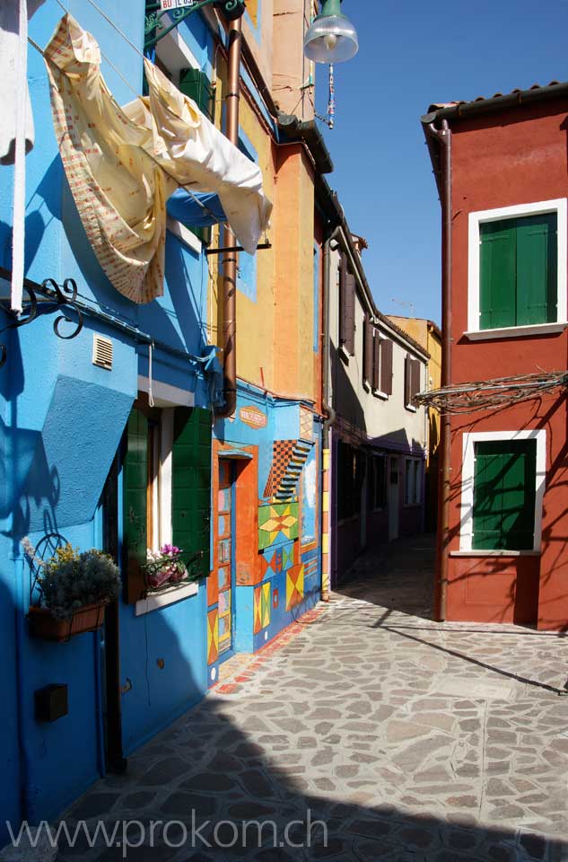 Lagune von Venedig, Burano. Lagoon of Venice. Venezia. Лагуна Венеции, Бурано