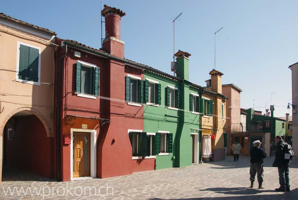 Lagune von Venedig, Burano. Lagoon of Venice. Venezia. Лагуна Венеции, Бурано