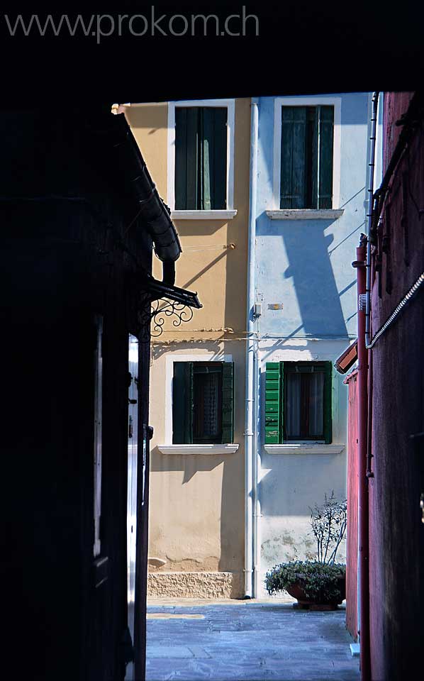 Lagune von Venedig, Burano. Lagoon of Venice. Venezia. Лагуна Венеции, Бурано