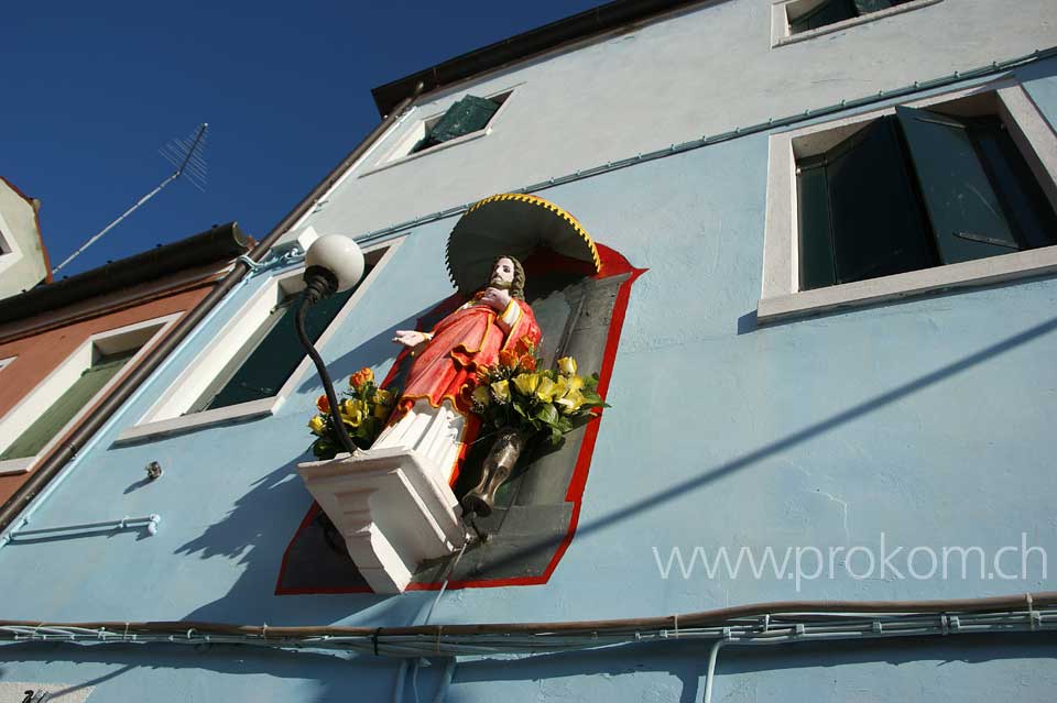 Lagune von Venedig, Burano. Lagoon of Venice. Venezia. Лагуна Венеции, Бурано