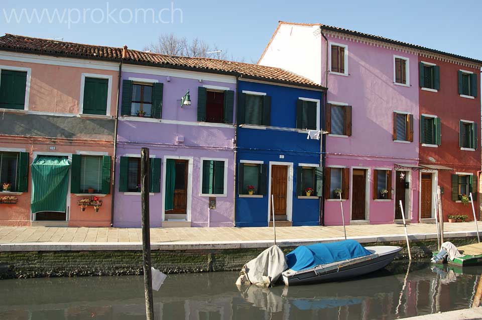 Lagune von Venedig, Burano. Lagoon of Venice. Venezia. Лагуна Венеции, Бурано