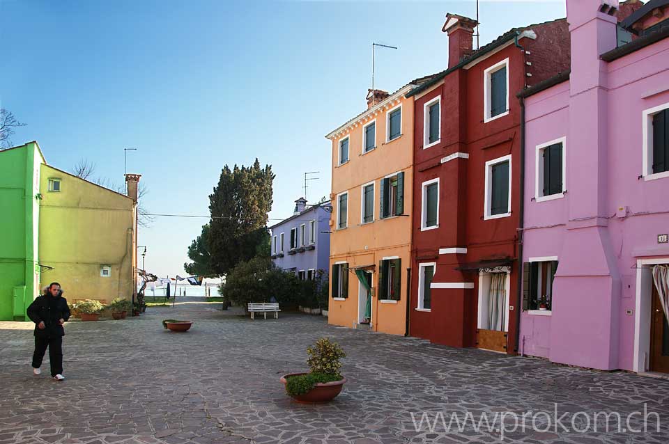 Lagune von Venedig, Burano. Lagoon of Venice. Venezia. Лагуна Венеции, Бурано