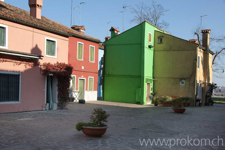 Lagune von Venedig, Burano. Lagoon of Venice. Venezia. Лагуна Венеции, Бурано