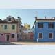 Lagune von Venedig, Burano. Lagoon of Venice. Venezia. Лагуна Венеции, Бурано