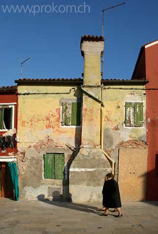 Lagune von Venedig, Burano. Lagoon of Venice. Venezia. Лагуна Венеции, Бурано