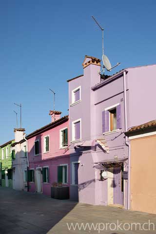 Lagune von Venedig, Burano. Lagoon of Venice. Venezia. Лагуна Венеции, Бурано