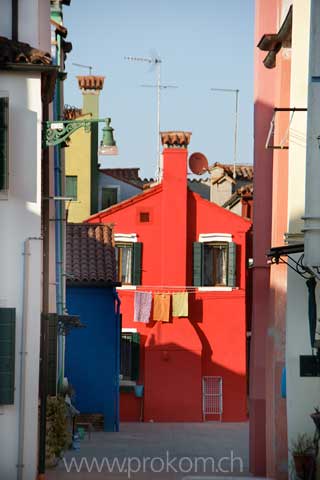 Lagune von Venedig, Burano. Lagoon of Venice. Venezia. Лагуна Венеции, Бурано