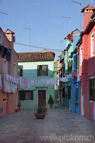 Lagune von Venedig, Burano. Lagoon of Venice. Venezia. Лагуна Венеции, Бурано