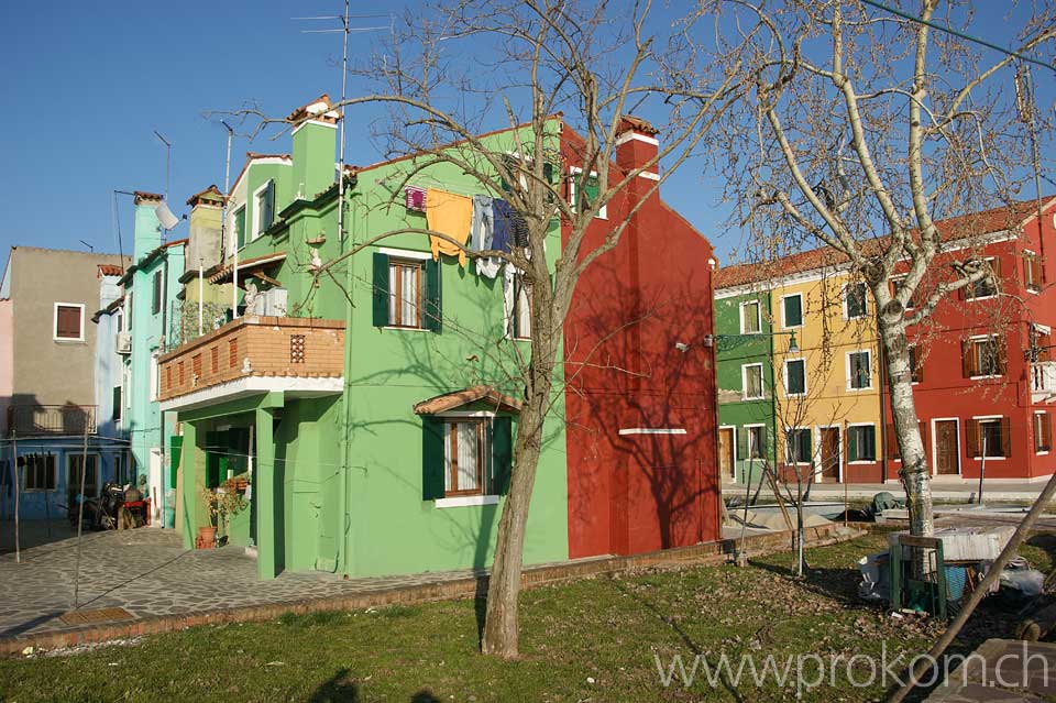 Lagune von Venedig, Burano. Lagoon of Venice. Venezia. Лагуна Венеции, Бурано