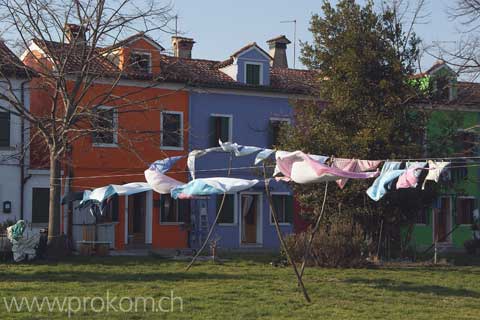 Lagune von Venedig, Burano. Lagoon of Venice. Venezia. Лагуна Венеции, Бурано