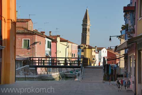 Lagune von Venedig, Burano. Lagoon of Venice. Venezia. Лагуна Венеции, Бурано