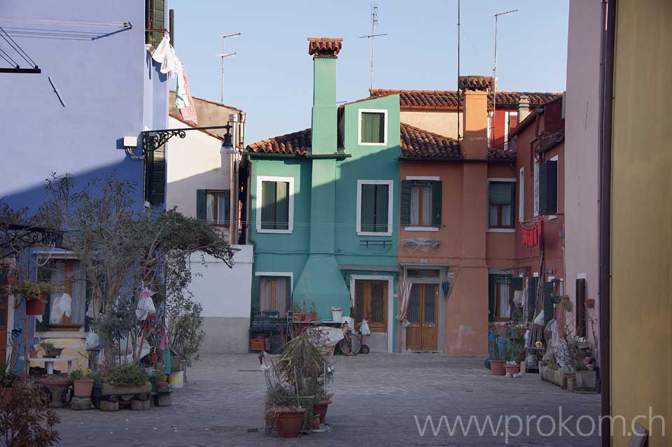 Lagune von Venedig, Burano. Lagoon of Venice. Venezia. Лагуна Венеции, Бурано