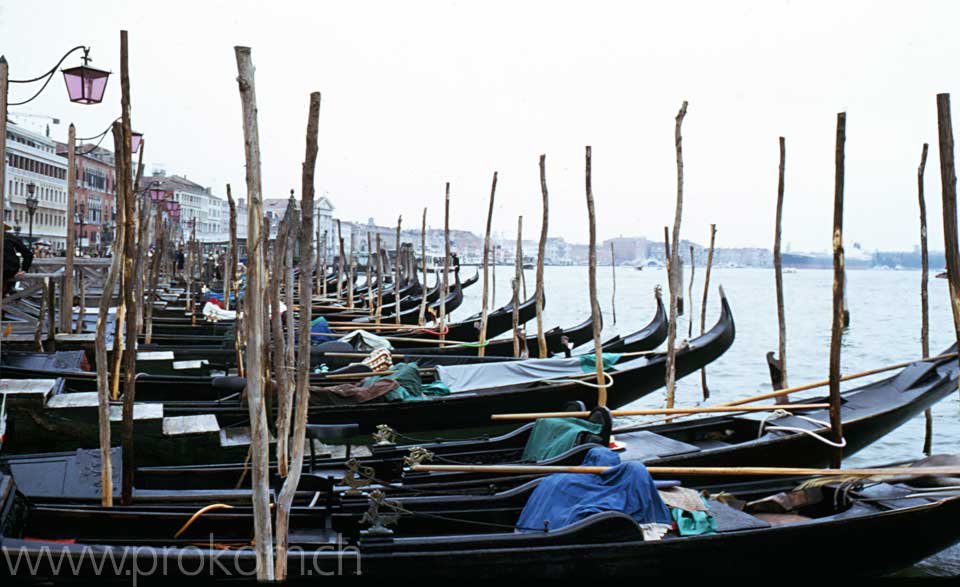 Gondeln in Venedig