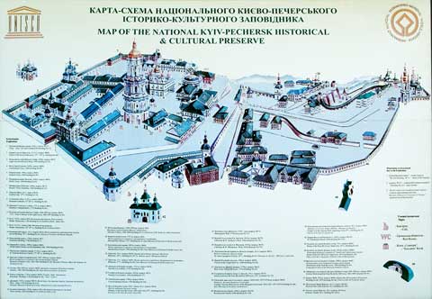 Karte des Lavra-Klosterbezirkes