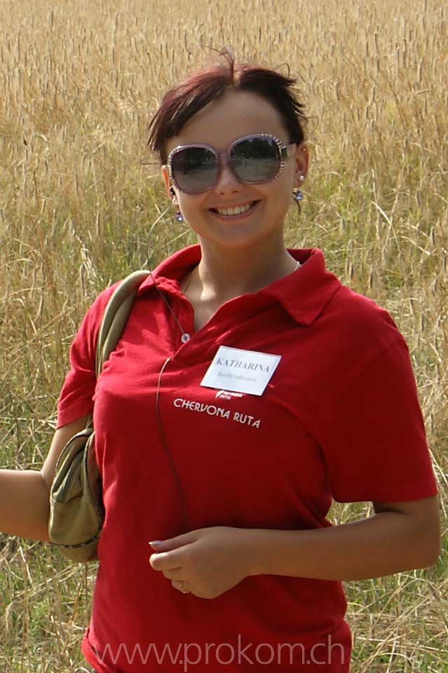 Eine junge Dame sagt Adieu