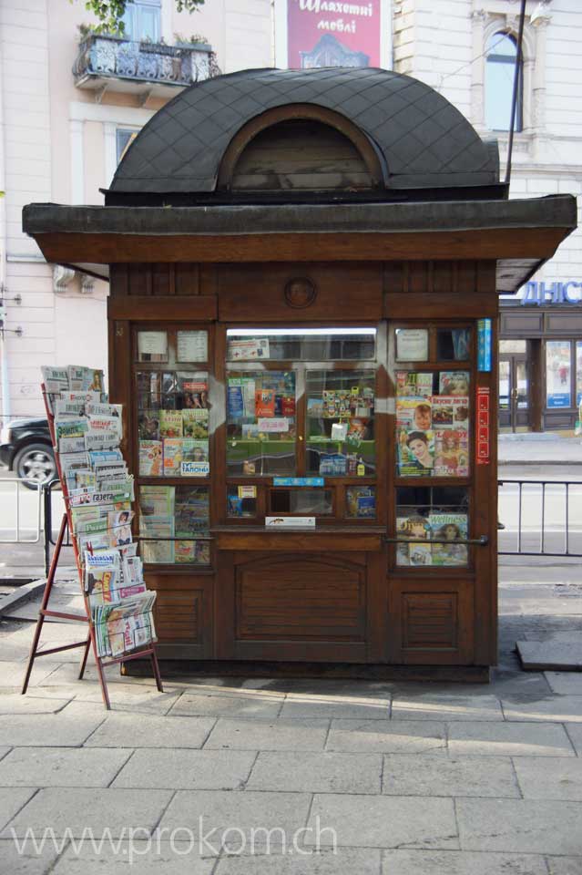 Wenn das kein schöner Kiosk ist! Typisch Jugendstil, also von anfangs des letzten Jahrhunderts?