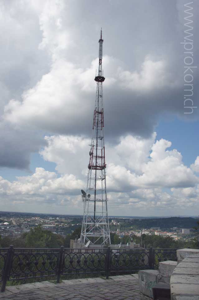 Funkturm auf dem Hohen Schlossberg, ob Lwiw