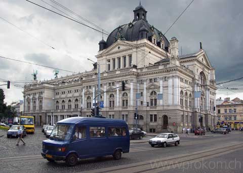 Das stattliche Lwiwer Opernhaus