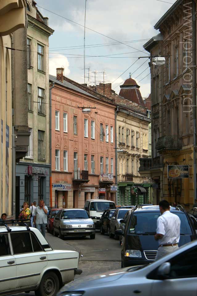 Strasse in Lwiws Altstadt