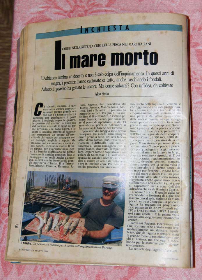 ein alter Fischer in Burano