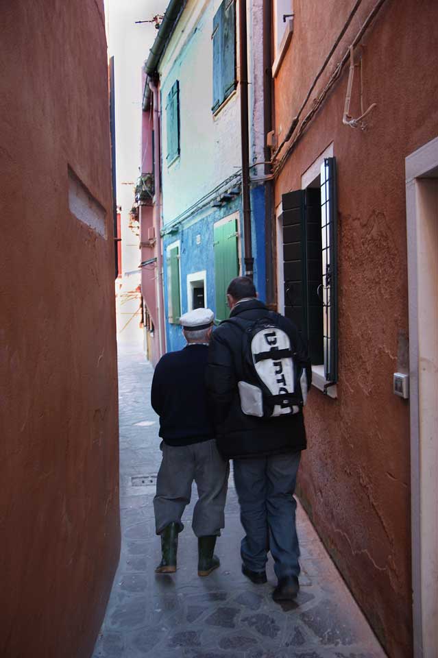 ein alter Fischer in Burano